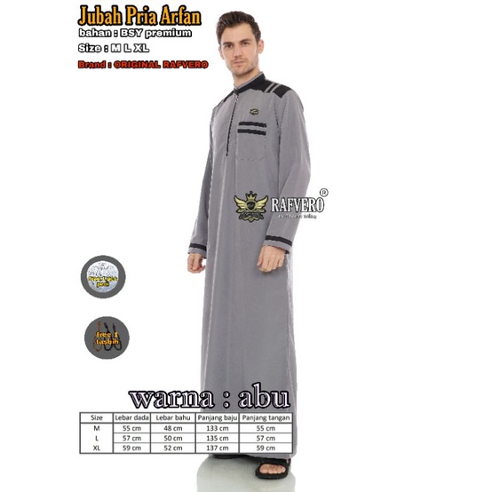 Jubah Pria Arfan Original - Jubah Pria termurah - Jubah Pria Bisa COD - Jubah Pria Terbaru