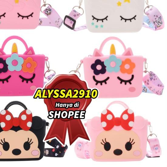 ❀ Tas Import Jakarta Tas Anak Jelly Rubber Kotak Karakter Anak ✵