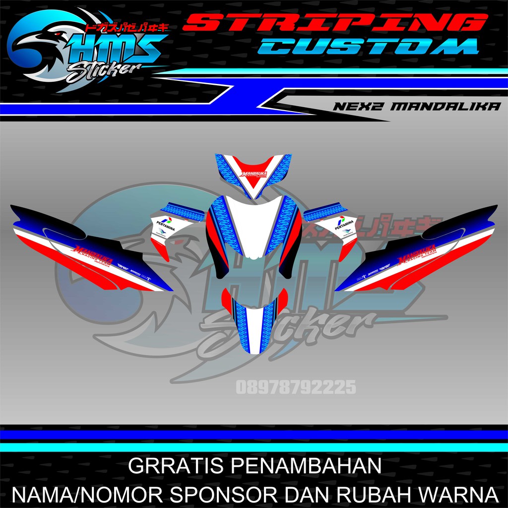STICKER/DECAL SUZUKI NEX2 LIVERY MANDALIKA MOTOGP