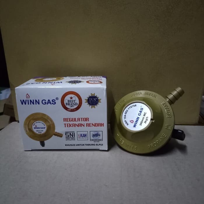 Regulator WINN GAS W 118 NM (Tanpa Indikator Meter) | SNI