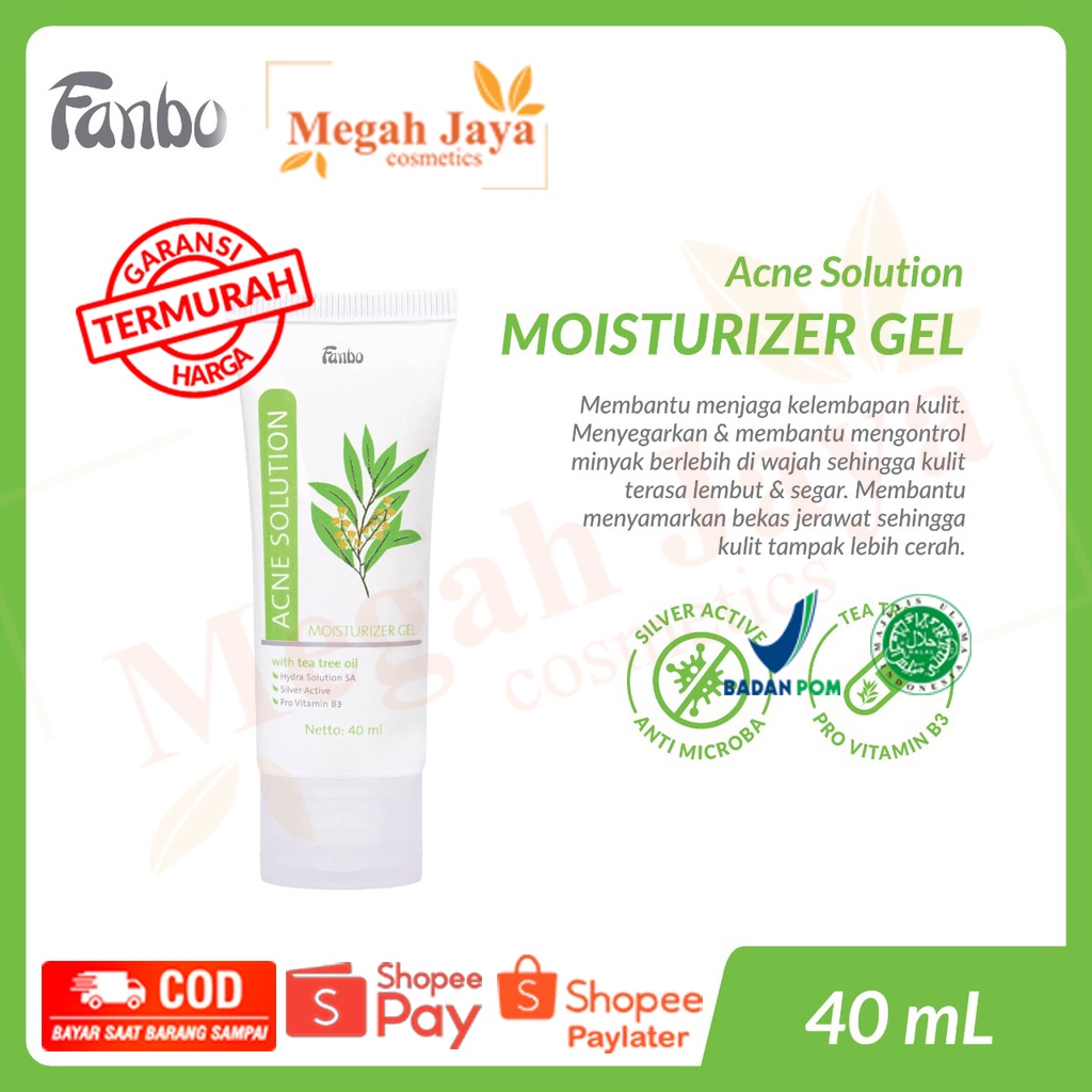 FANBO ACNE SOLUTION MOISTURIZER GEL 40 ML @MJ