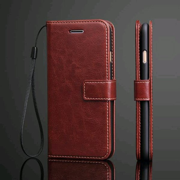Leather Case Vivo Y12/Y12i/Y15/Y17  Flipcover Case Dompet