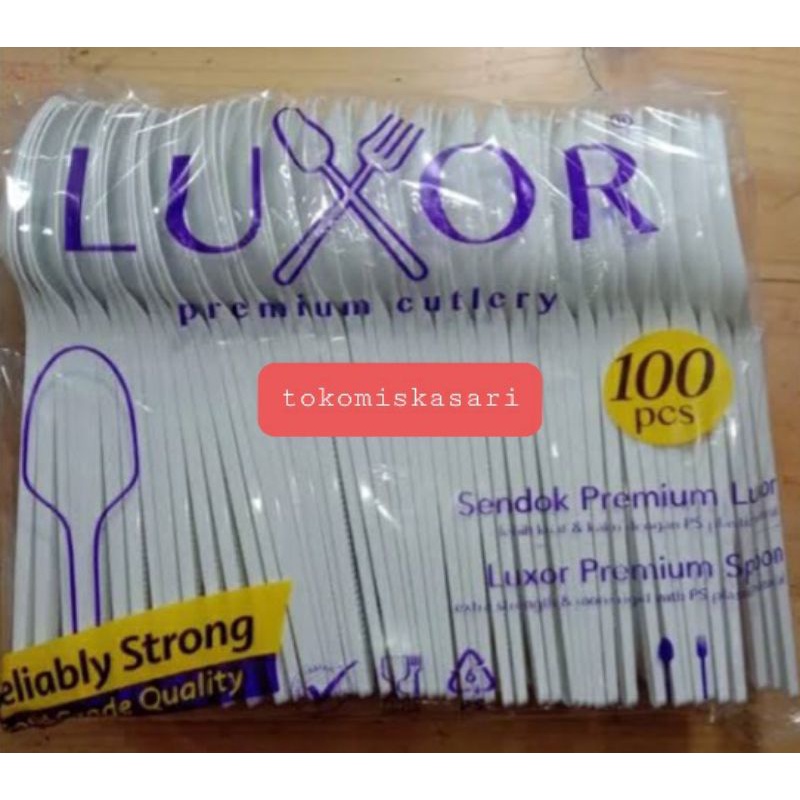 Sendok makan luxor . Sendok premium .Sendok tebal 100 pcs.