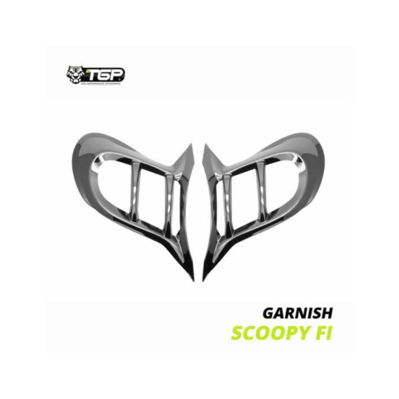 Variasi Garnis Sein Scoopy FI / FI ESP Black Chrome