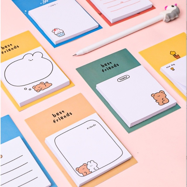 

Sticky Note Best Friend Lucu/ Memo Bear