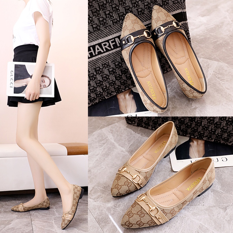 lc-968,  sepatu wanita import fashion sepatu flat slip on cantik dan terpopular terkiniian 0138