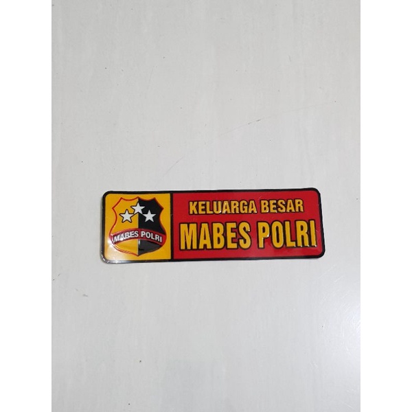 Stiker PVC Panjang Keluarga Besar Mabes Polri | Stiker PVC