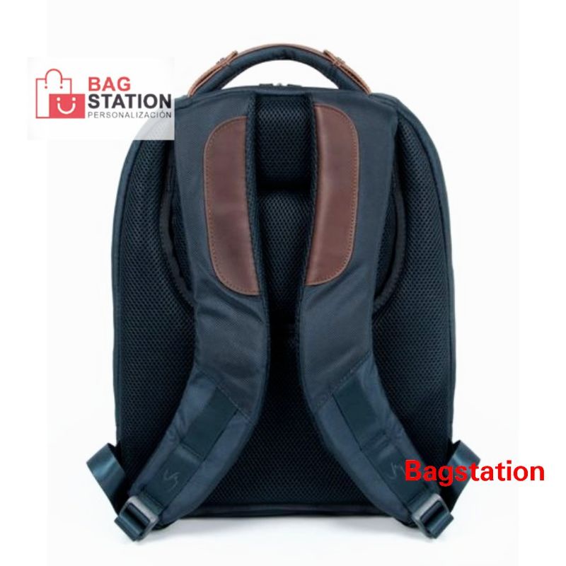 BACKPACK LIVING CONTRASTING DARK BLUE ORIGINAL IMPORT TAS RANSEL LAPTOP CASUAL PRIA DAN WANITA