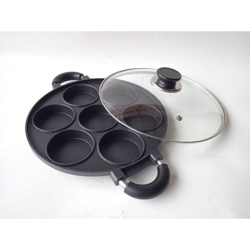 Happy Call Cetakan Telur Ceplok 7 Lubang Alat Membuat Kue Martabak Mini