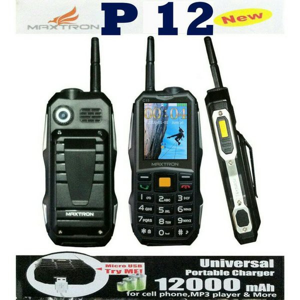 Spesial maxtron p12 new. hp outdoor bisa jadi power bank Limited