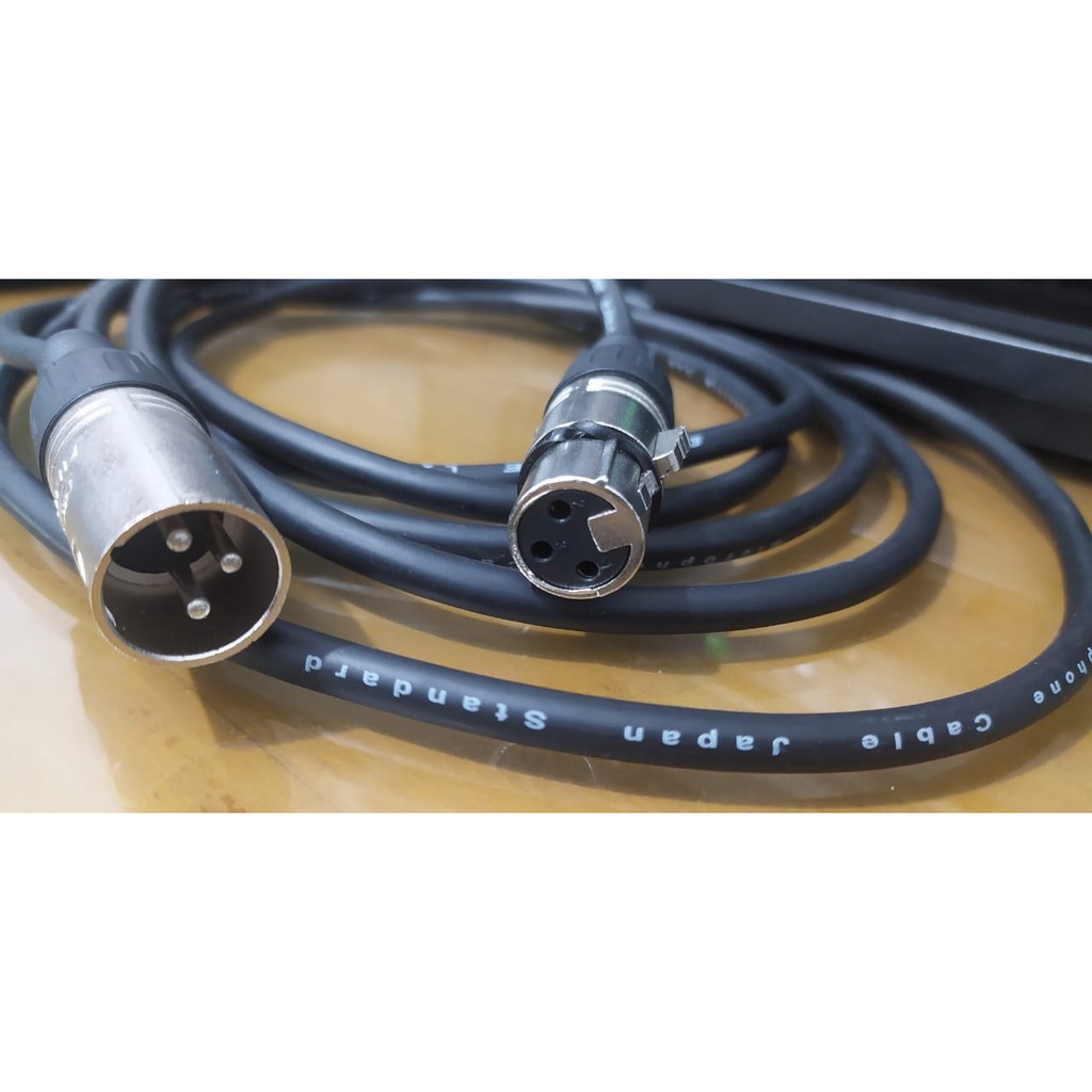 KABEL XLR FAMALE TO XLR TU MALE KABEL PER 1 METER