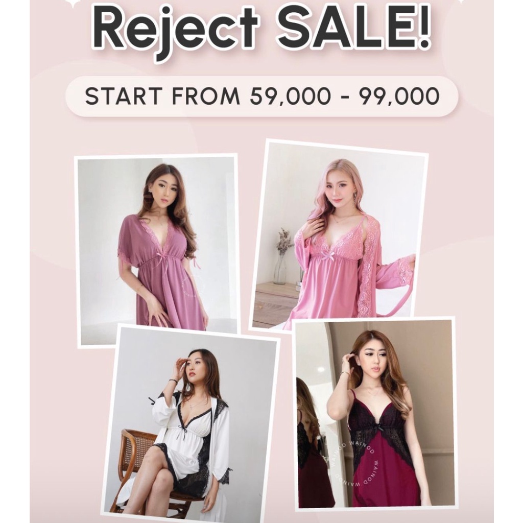 REJECT SALE 3 - LINGERIE LOKAL REJECT (Baca deskripsi sampai habis)