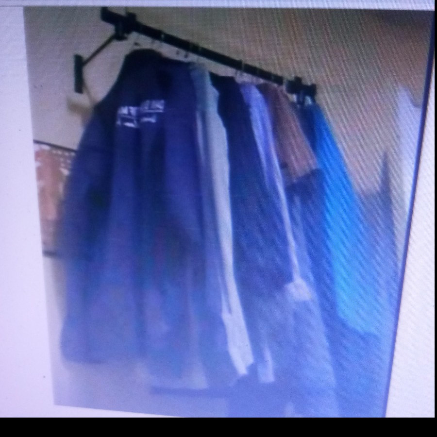 siku besi penyangga jemuran baju tempel dinding. gantungan hanger serbaguna