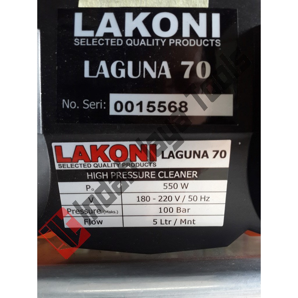 Jet Cleaner Lakoni Laguna 70 / Mesin Cuci Semprot Mobil Motor