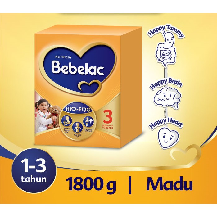 

BEBELAC 3 1800 gr Madu Susu Pertumbuhan Anak 1 - 3 Tahun