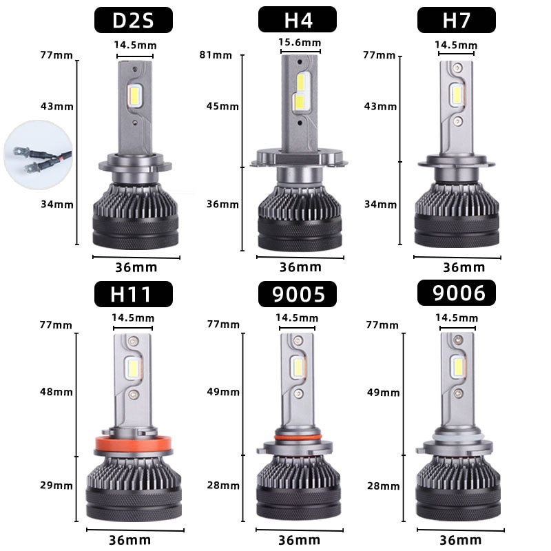 Lampu Depan Mobil H4 LED 110W H7 LED Canbus H11 9005 9006 110W 25000lm 6000K Mobil Styling Auto Headlamp Lampu Kabut Bohlam 4300K Putih Hangat 6000K