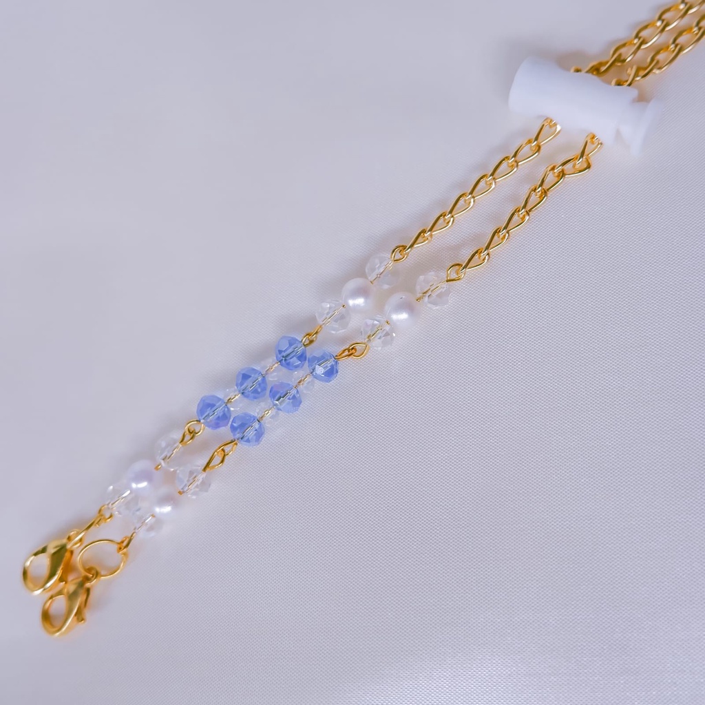 Strap Masker Hijab 2 in 1 Rantai Kalung Pengait dan Stopper Aurum Series