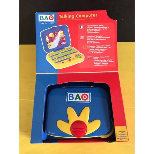 MAINAN ANAK: BAO AND MAJORETTE Mini Laptop Talking Computer