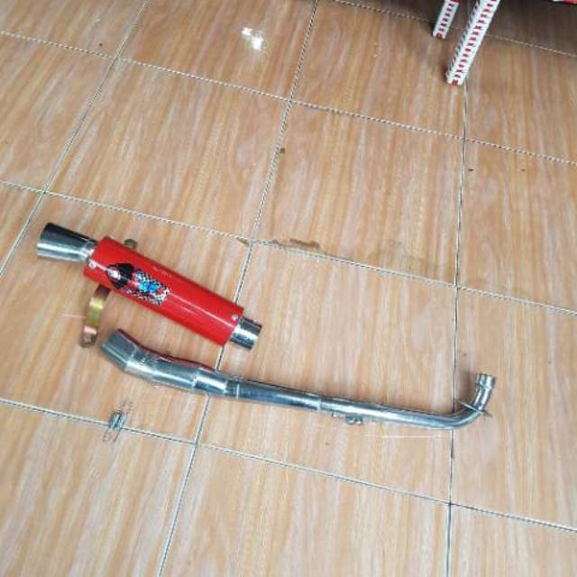 KNALPOT SHOGUN 125-SHOGUN 110-SMASH CHA MBR MERAH