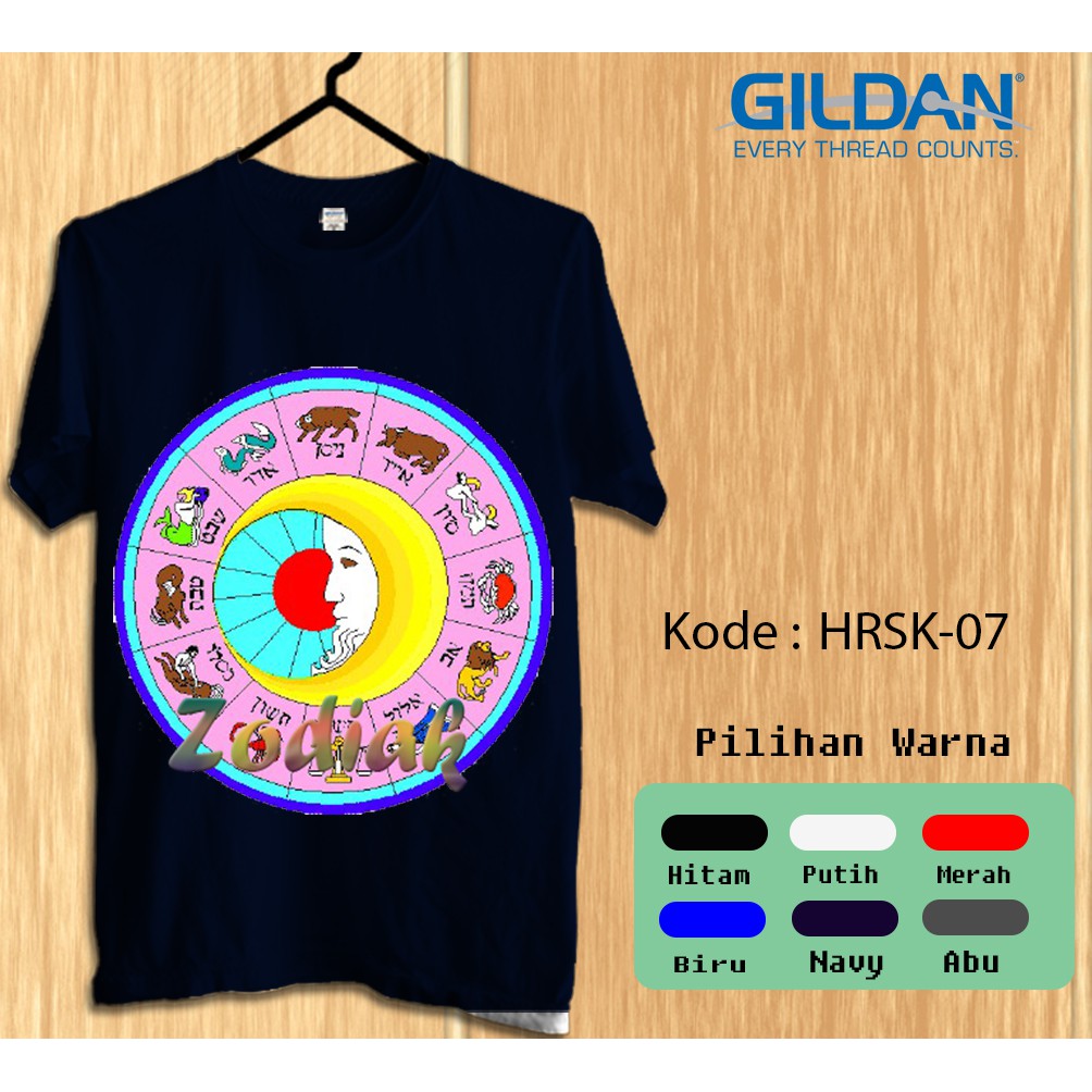 Kaos Gildan Softstyle - Rasi bintang horoskop / ramalan bintang zodiak