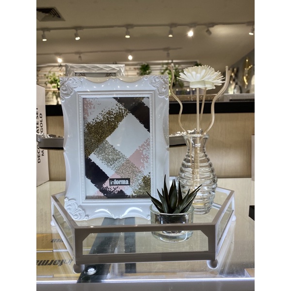 INFORMA PHOTO FRAME DECO PLATE SET  (TEMPAT FOTO WITH DECO PLATE TATAKAN DAN BUNGA)