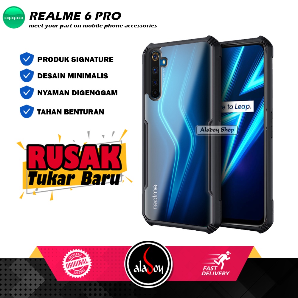 Case Realme 6 Pro Armor Fusion Shockproof Transparent Premium Casing