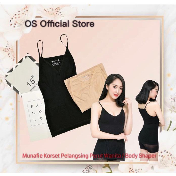 OS Munafie Korset Pelangsing Perut Wanita / Body Shaper Nyaman Lembut