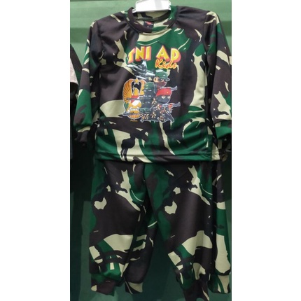 STELAN LORENG ANAK  LENGAN PANJANG  DRIFIT/loreng malpinas/Raider kids/TNI AD kids