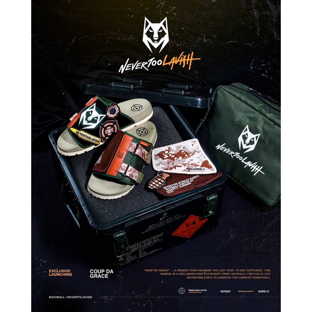 Sandal Slide Maximall X NeverTooLavish "Coup de Grace" Series DHI17OR