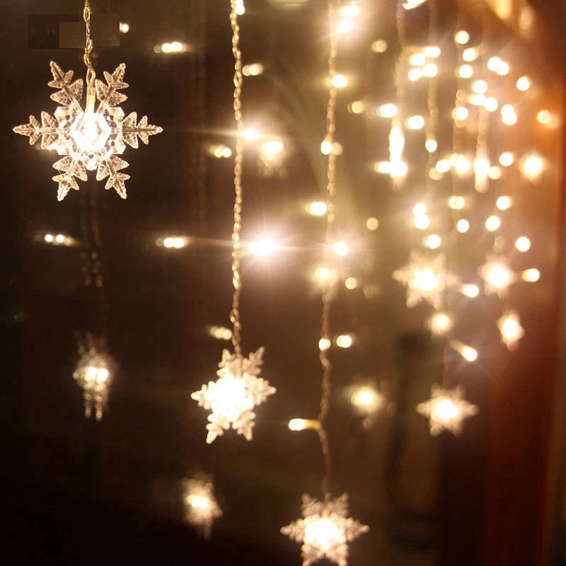 Lampu Tali 20 LED Desain  Snowflake Romantis untuk  Dekorasi 