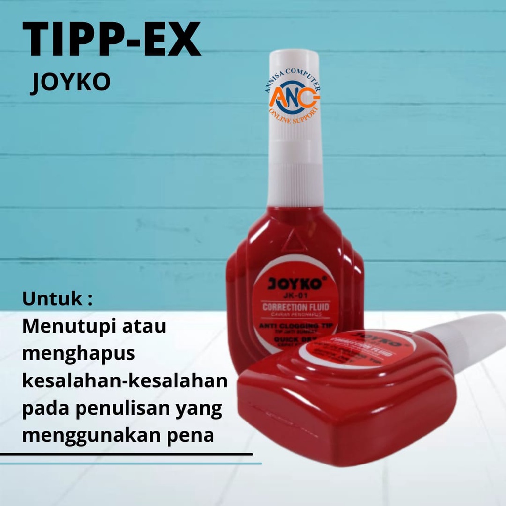 

Tipe X Joyko / Penghapus Balpoint / Penghapus Cair / Tip X Murah