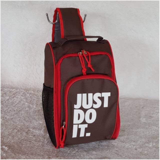 Tas Sepatu Bola Sling Selempang NIKE just do it Tempat Sepatu