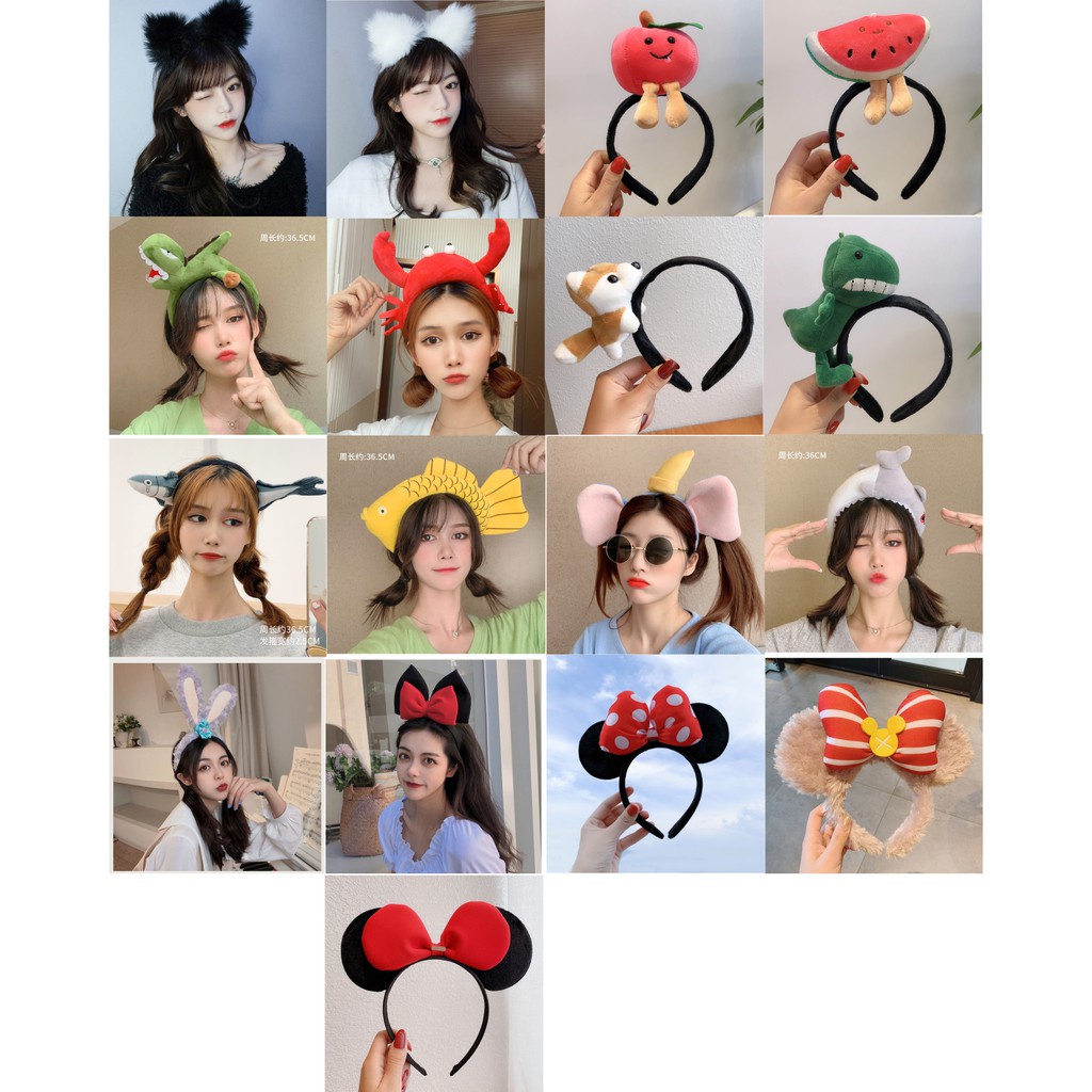 [LOGU] Bando kepiting, bando mahkota, Bando bunga lucu anak dewasa, bando kartun