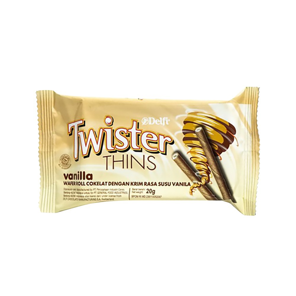 

WAFER DELFI TWISTER THINS VANILLA 15 GRAM