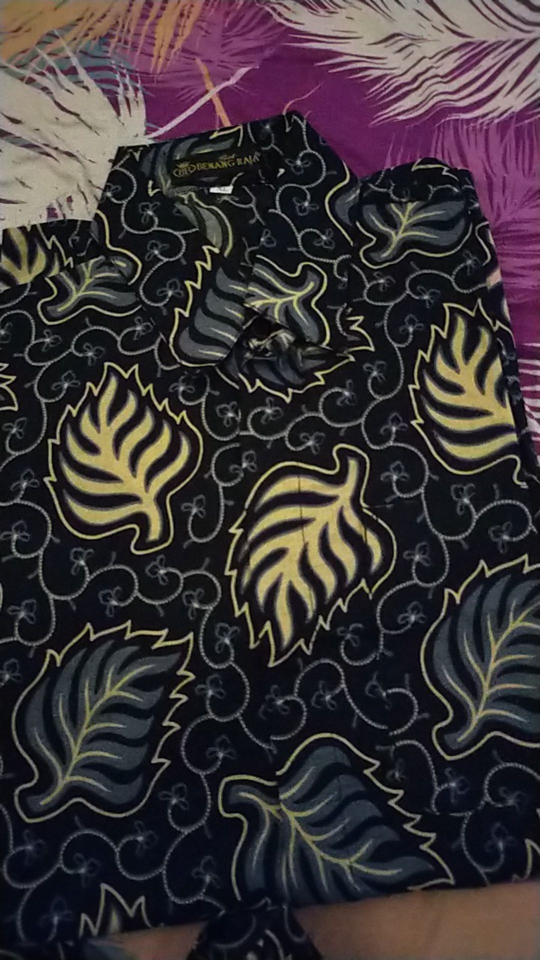 Benang Raja Kemeja Batik Pria Hem Lengan Pendek Ukuran M L Xl