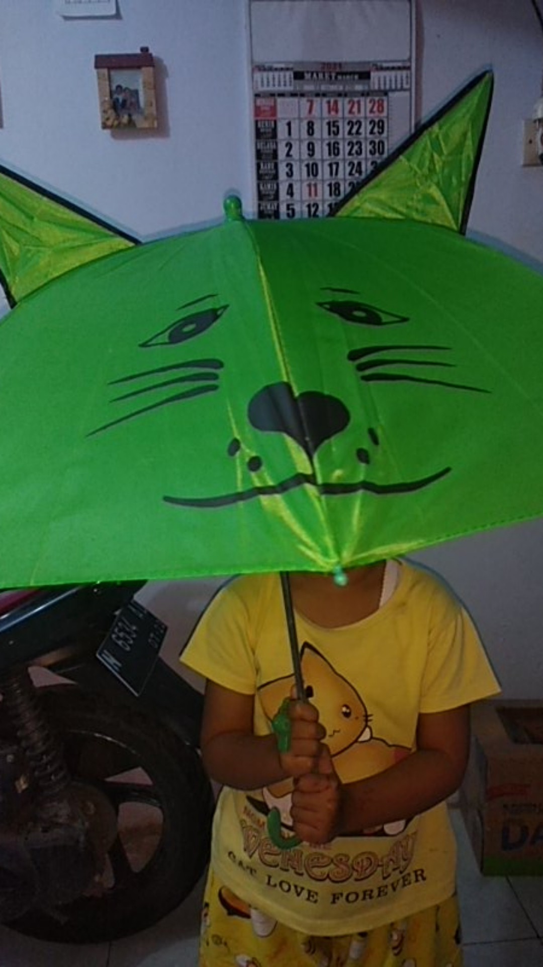 Payung Anak [ada Kuping] Model Hewan Warna-warni Lucu