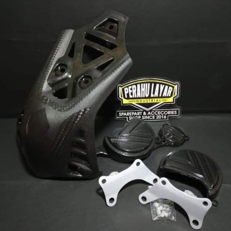 COVER MESIN KLX 150 TUTUP MESIN  KLX COVER