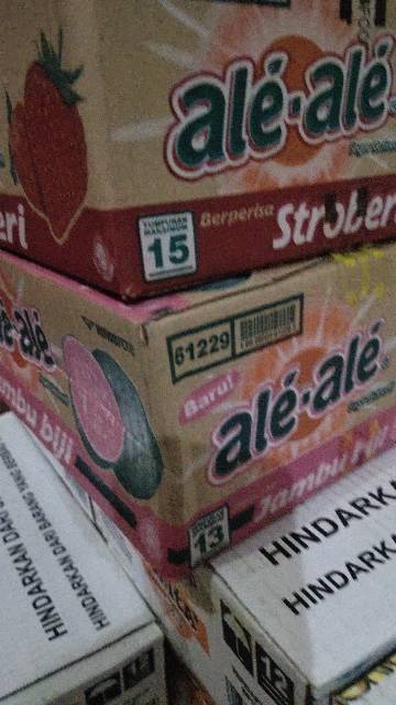 ALE ALE RASA JERUK, STRAWBERRY DAN JAMBU. SEDUS 24 CUP X 190 ML,SAMEDAY/INSTANT