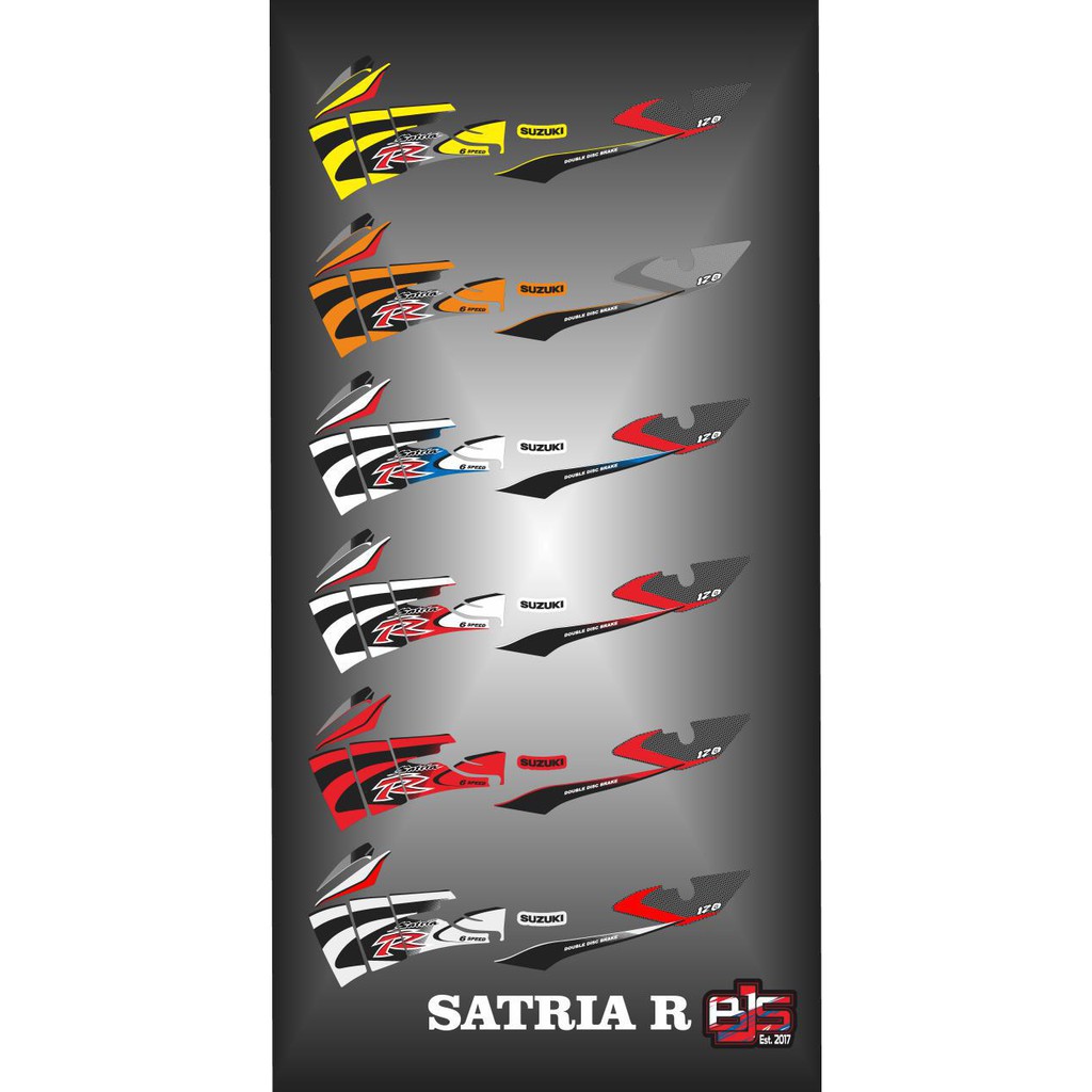 [COD] Stiker Sticker Striping Satria R Satria lumba-lumba