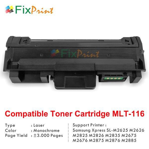 Cartridge Toner Compatible Samsung MLT 116 MLT116 MLT D116  Printer Samsung Xpress SL M2625 SL M262