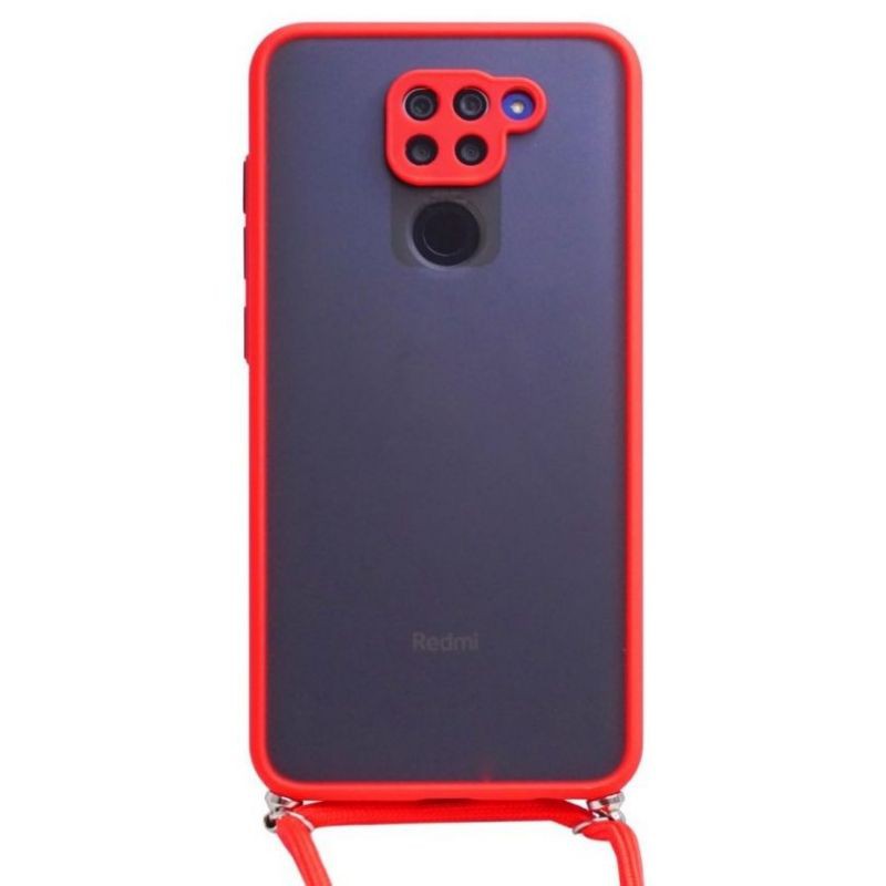 CASE MYCHOICE + PELINDUNG KABEL + TALI REDMI NOTE 9 PRO