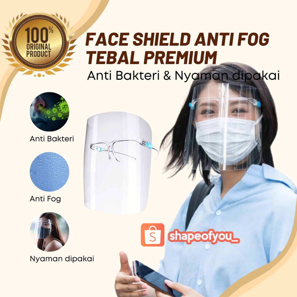 Face Shield Kacamata Faceshield Nagita Orbital Kacamata Pelindung Wajah Ready Stock