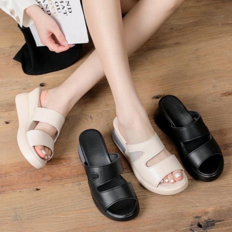 MB63-SW07 Sandal Wedges Wanita Sandal Import COD Termurah