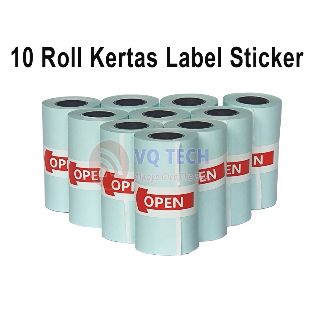 

SMARTCOM Kertas Label Sticker THERMAL Continuous 57mm x 30mm isi 10roll
