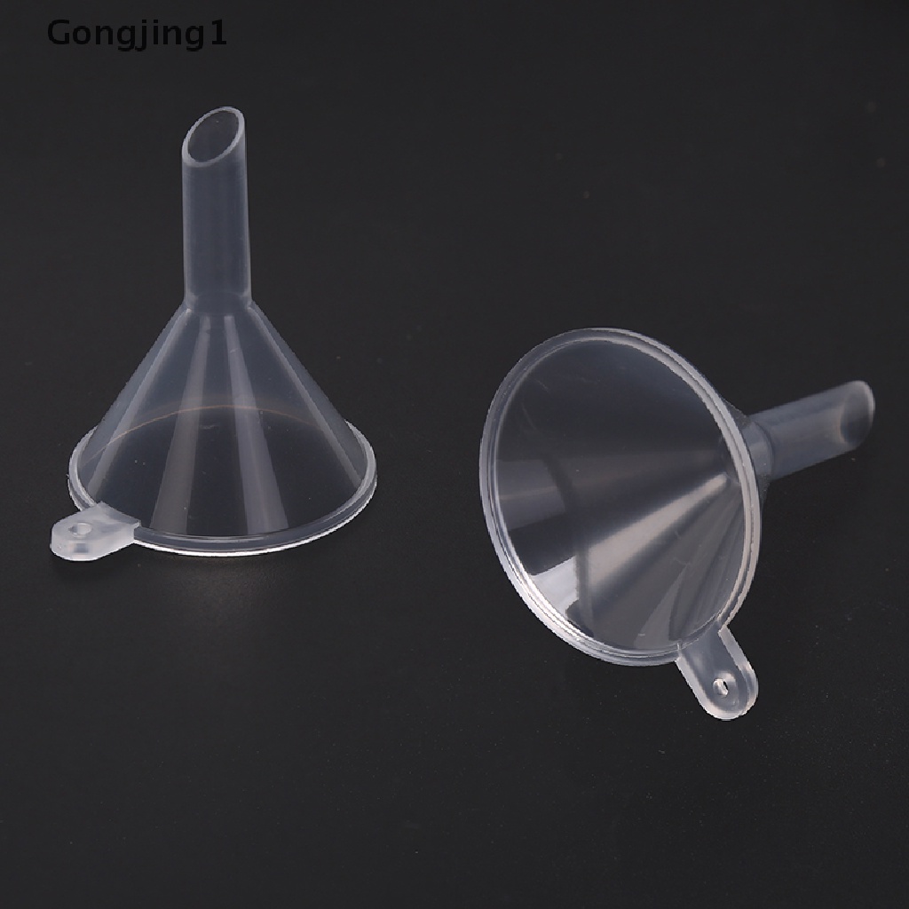 Gongjing1 5pcs Corong Mini Bahan Plastik Untuk Botol Parfum / Minyak / Cairan