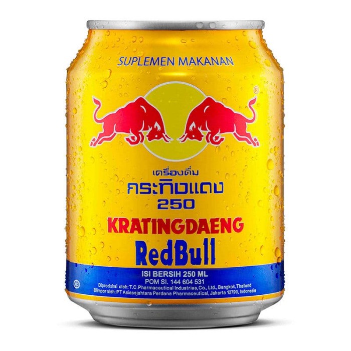 

KRATINGDAENG REDBULL KUNING KALENG 250ML