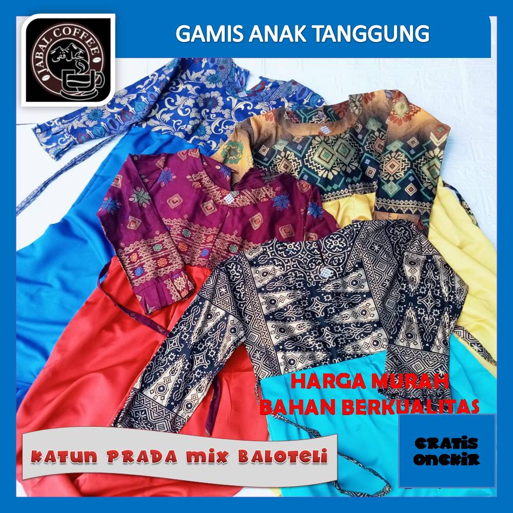 Gamis Anak Tanggung Umur 12 - 15 Tahun / Gamis Anak Remaja / Gamis Anak Katun Batik Baloteli 023