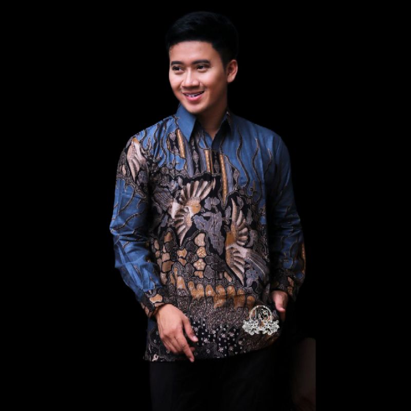 Kemeja batik pria lengan panjang reguler | Baju batik pria lengan panjang