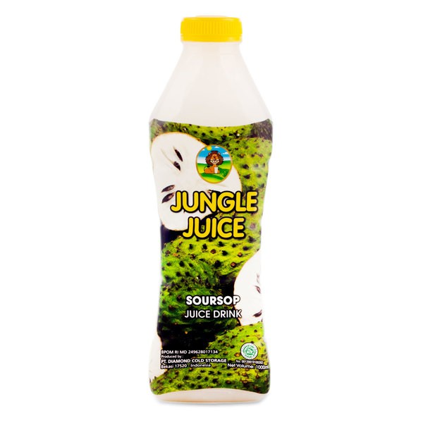 

JUNGLE JUICE Soursop 1000ml Jus Buah Rasa Sirsak Kemasan Botol 1 Liter