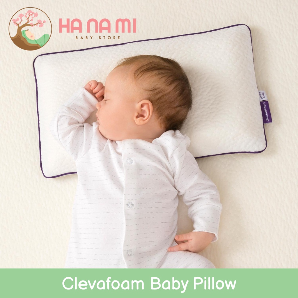 CLEVAMAMA Pillow - Infant Pillow | Pram Pillow | Baby Pillow / Bantal Peang Bayi